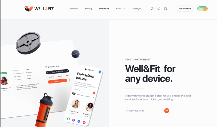 Well & Fit screenshot 1